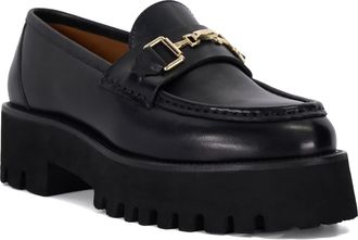 Dune London Womens Ladies Groundbreaking - Chunky Branded Snaffle Trim Loafer - Black Leather - Size UK 7