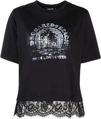 Dsquared2 Stijlvol T-shirt - Heren - T-shirts - Zwart - XS - Tops