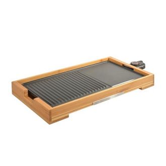 KitchenChef Kitchenchef - Plancha Parrilla El&eacute;ctrica 2000w 51x25,5cm - Kcwoodpla2000 - Kitchen Chef