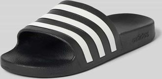 adidas Badeschuhe mit Kontraststreifen Modell ADILETTE AQUA in Black, Gr&ouml;&szlig;e 40,5
