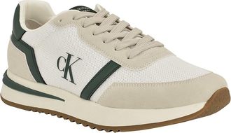 Calvin Klein Mens Mens Picio Monogram Sneaker - Green - 10H