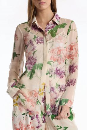Christy Lynn Klein Top In Ivory Tranquility