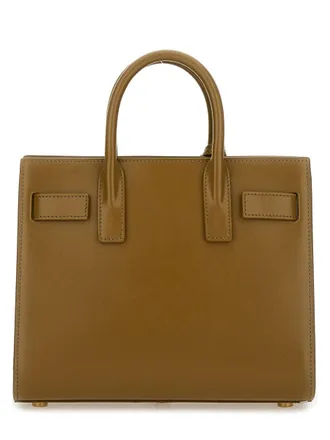 Saint Laurent Womens Sac De Jour Bag Green Domesticated Calf Leather Handbags Hand