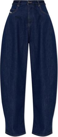 Diesel Jansy 1987 D-Khelz - Dames - Loose Fit Jeans - Blauw - W24 L30 - Denim - Jeans