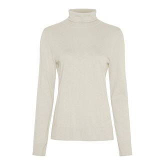 BTF-CPH Btfingrid Dolcevita in Seta - - Knitwear - Donna - Beige - 2XL
