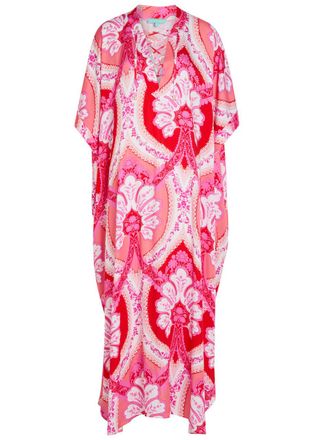 Melissa Odabash Carlotte Printed Woven Maxi Dress - Pink - One Size