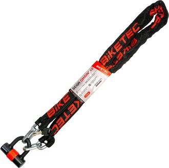 OEM Cadena Biketec Seqr Cp De 1,5 M Con Candado, 3 Llaves Y Ojal De 10 Mm