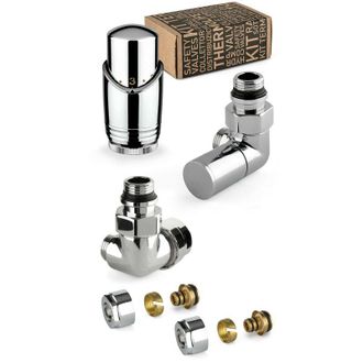 APM Apm - Kit V&aacute;lvula De Equipamiento Cromado Con V&aacute;lvula Termost&aacute;tica A La Izquierda Y Conexi&oacute;n Para Tubo Multicapa 130kc 015 M 16 12 Cromo