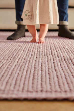 Origin Store Cable Rug in Pink | Size: 120 cm x 170 cm