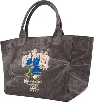 Ganni Tote Bag - Gray