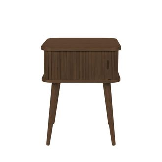 Zuiver Mesa auxiliar de madera de nogal