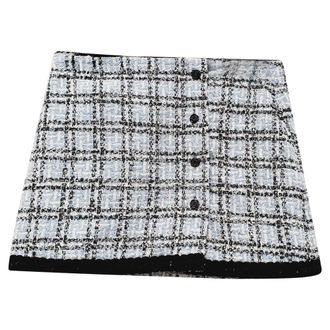 Maje Jizuli Tweed Mini Skirt in Multicolor Polyester