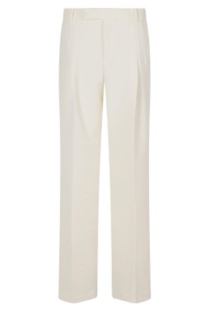 Federica Tosi Milk Wide-Leg Cady Pants