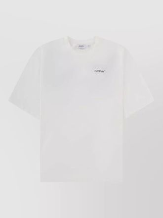 Off-white logo crew neck graphic print t shirt