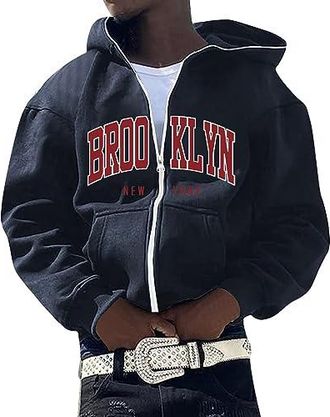 Sweat-shirt Rétro à Col Montant Pour Homme Avec Fermeture éclair