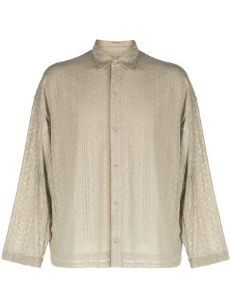 Off Duty Banners floral-lace shirt - Neutrals