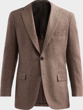 Kiton Men & apos;s Woven Cashmere Sport Coat
