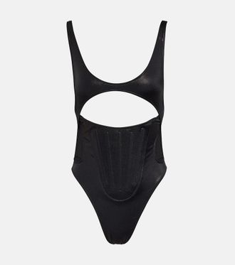 MUGLER Costume intero con cut-out