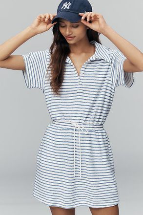 Sundry Short-Sleeve Stripe Mini Dress