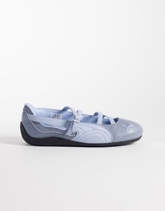 Puma Speedcat - Ballerine azzurre con stampa coccodrillo-Blu