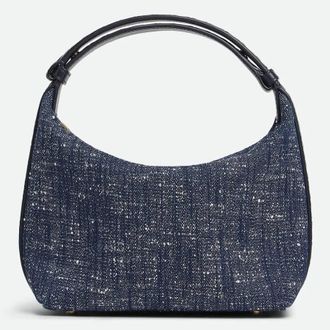 Bottega Veneta Denim Boucle Wallace Shoulder Bag