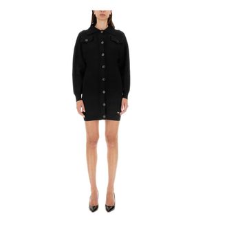 Moschino Kleedjes, Dames, Zwart, M, Abito in maglia
