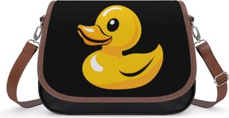 Generic Yellow Rubber Duck Small Womens Crossbody Bags Shoulder Handbag with Adjustable Strap for Travel