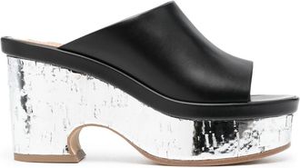 Chlo&eacute; 100mm Oli sandals - women - Calf Leather/Calf Leather/Calf Leather - 35 - Black