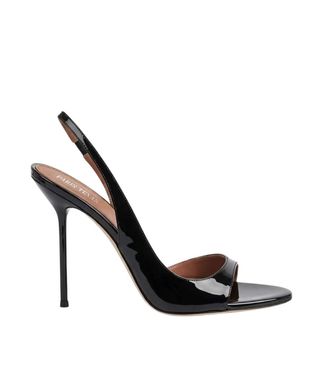 PARIS TEXAS Black Slingback Heels