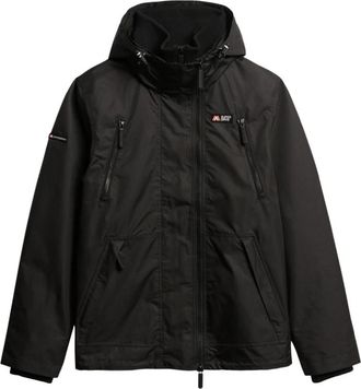 Superdry Hooded Mountain Windbreaker - Heren - Winterjassen - Zwart - S - Polyester - Jassen