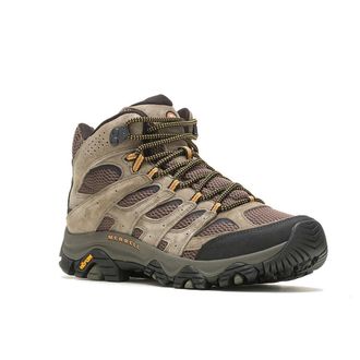 Merrell Mens Merrell Moab 3 Mid J035869 Walnut Leather Lace Up Performance Hiking Boots