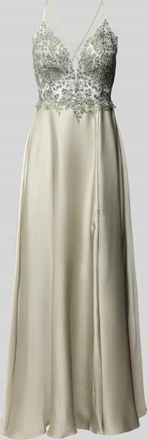 Laona Abendkleid mit Spitzenbesatz in Gruen, Gr&ouml;&szlig;e 42