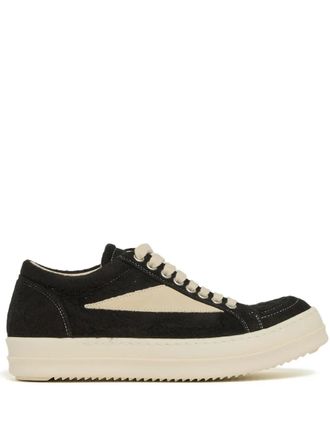 Rick Owens Sneakers con inserti in pelle scamosciata - Nero