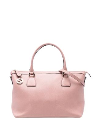 Gucci 2016-2025 Dollar Calfskin GG Charm satchel - women - Calf Leather - One Size - Pink