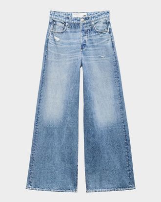Rag & Bone rb Miramar Sofie Cotton-Terry Ankle Jeans