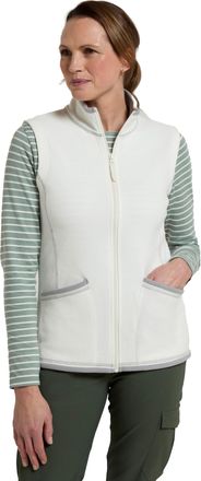Mountain Warehouse Montana Womens Full Zip Gilet - Lightweight & Breathable Thermal Micro Fleeced Ladies Vest - Autumn, Winter Camping, Outdoors, Travelling & Hiking Bei