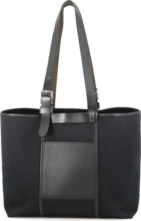 Herm&egrave;s Black Swift Leather Tote Bag (Pre-Owned)