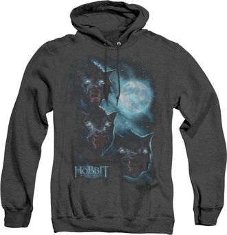 Gildan The Hobbit Three Warg Moon Adult Heather Hoodie / Hooded Sweatshirt