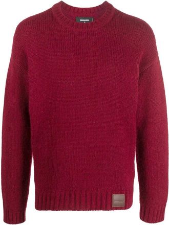 Dsquared2 logo-patch knitted jumper - men - Polyamide/Alpaca/Wool - M