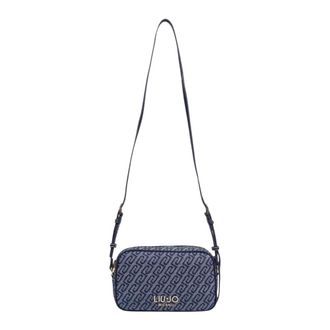 Liu Jo Dames, Tassen, Blauw, Maat: ONE Size Katoen