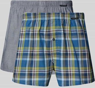 Schiesser Boxershorts aus Baumwolle im 2er-Pack in Gruen, Gr&ouml;&szlig;e XXL