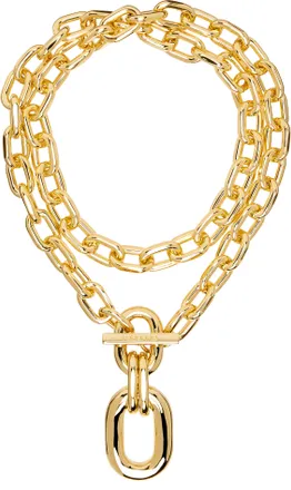 【関税込み】X Eight Neck Necklace - Paco Rabanne - Gold/Silv Gold and silver oversized XL link necklace – Rabanne