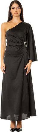 Simona Corsellini Abito elegante monospalla in raso - - Dresses - Donna - Nero - M