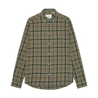 Les Deux Camisa Vintage a Cuadros - Shirts - Hombre - Marr&oacute;n - XS