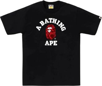 A Bathing Ape T-shirt met ronde hals - Heren - T-shirts - Zwart - L - Katoen - Tops