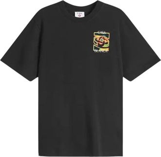 Casablanca Heat Map Classic Tee - Heren - T-shirts - Zwart - L - Katoen - Tops