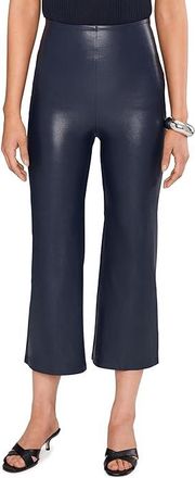 Commando Faux Leather Cropped Wide Leg Womens Clothing Navy : LG (12-14) 25.5, Elastane/Viscose