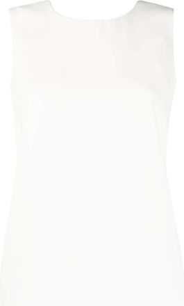 P.A.R.O.S.H. keyhole-detail sleeveless blouse - women - Polyester - L - White