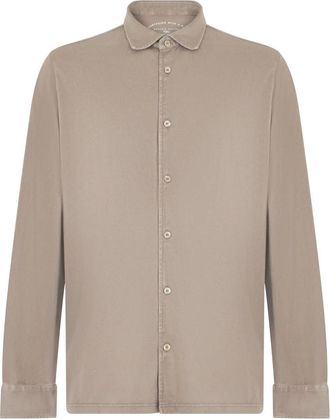 Fedeli Heren, Overhemden, Beige, Maat: 4XL Katoen