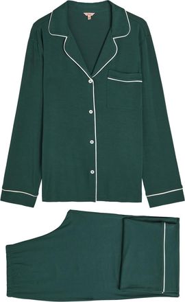Eberjey Gisele Jersey Pyjama set - Green - XL (UK16 / XL)